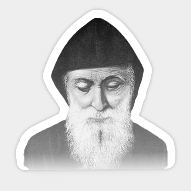 Saint Charbel Sticker by alinerope